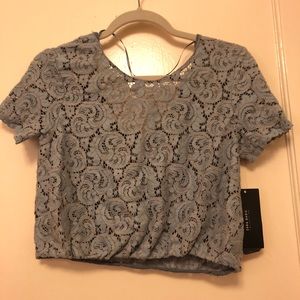 Zara Lace Cropped Top